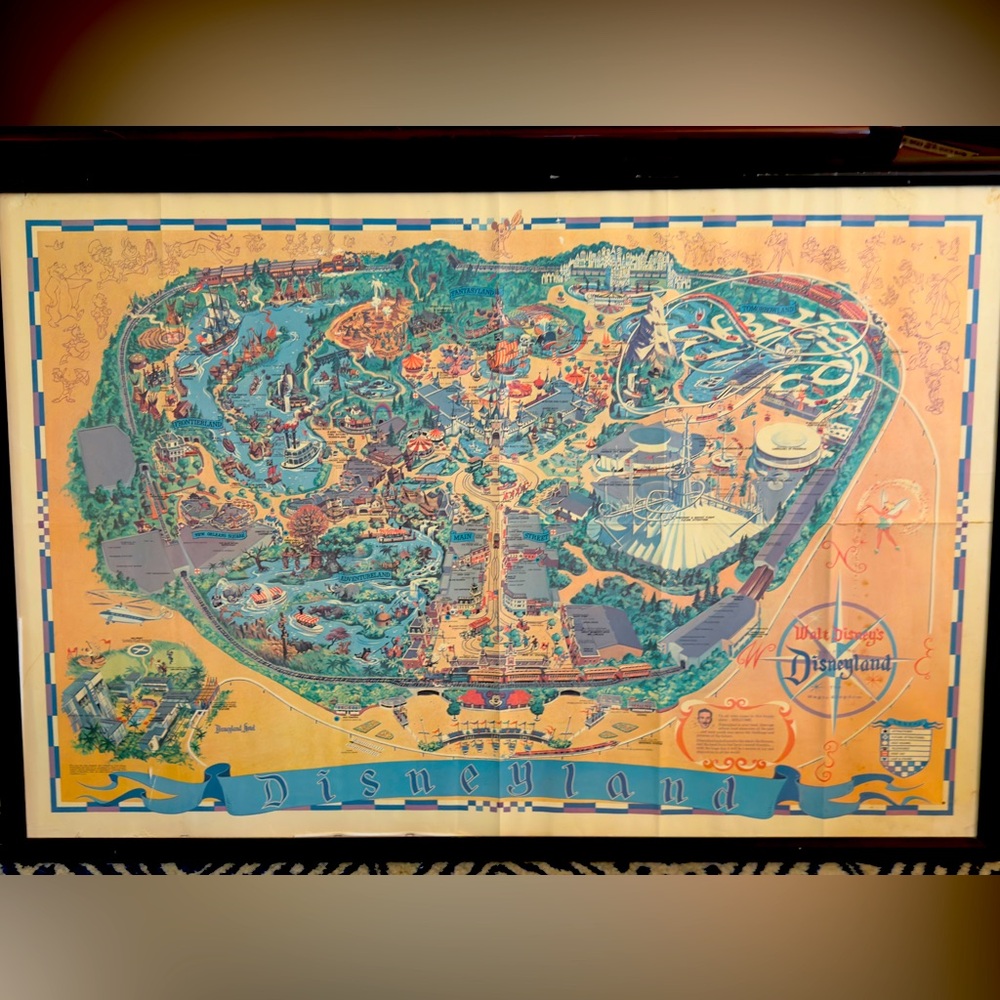 Disneyland 1968 Park Map